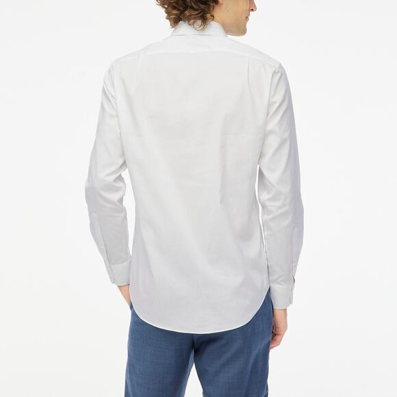 NWT J. Crew Men's Tailored Performance Bowery Dress Shirt Slim Fit White 17/35 - Picture 2 of 14